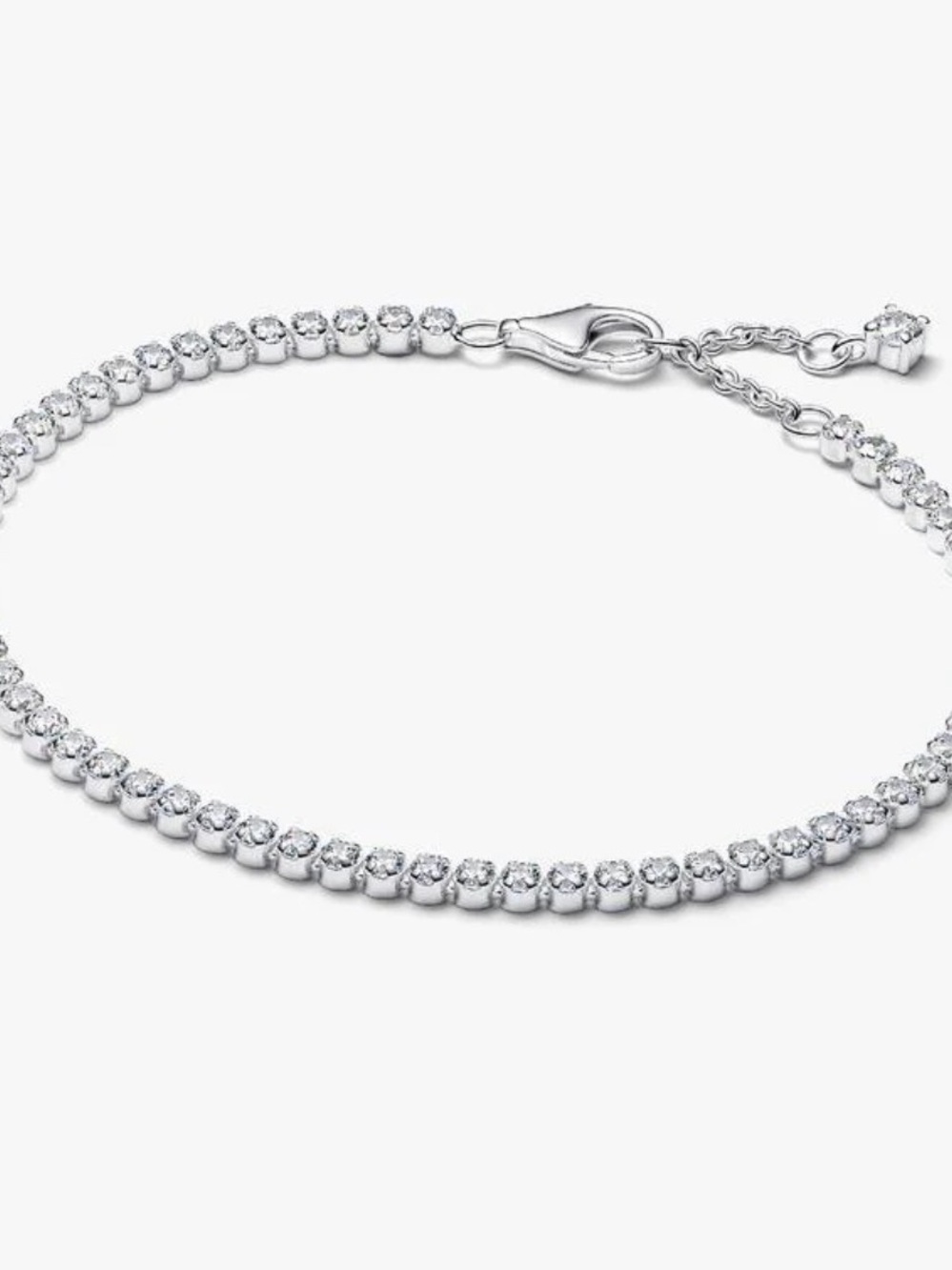Pandora 925 Sterling Silver Cubic Zirconia Tennis Bracelet